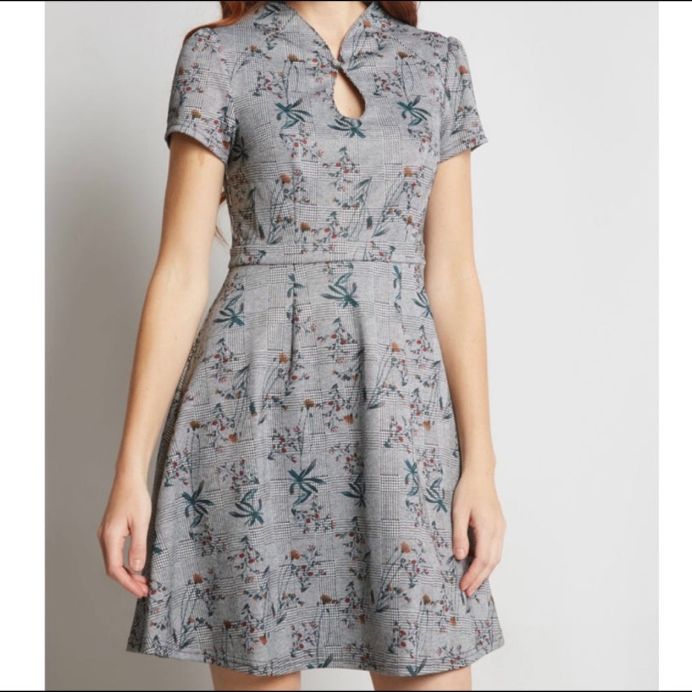 3x ModCloth Plaid Flower dress